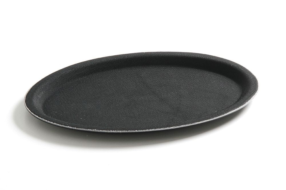 Non-slip tray, oval