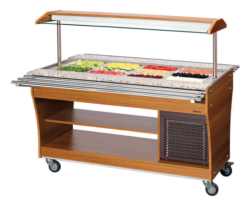 Dienbladgeleider, 1 stuk, 4x 1/1 GN