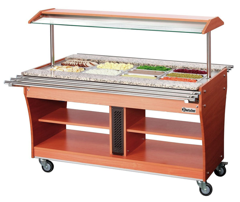 Dienbladgeleider, 1 stuk, 4x 1/1 GN