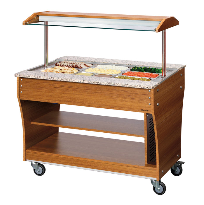 Buffet trolley, warm, 3x 1/1GN