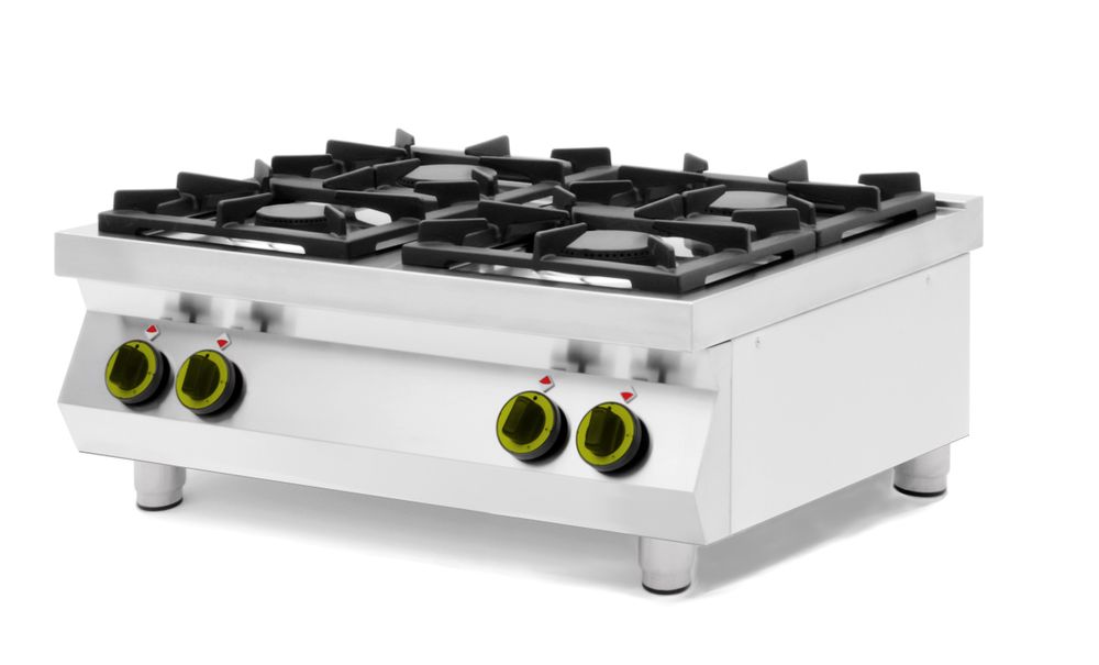 Gasfornuis 4-pits Kitchen Line - tafel model