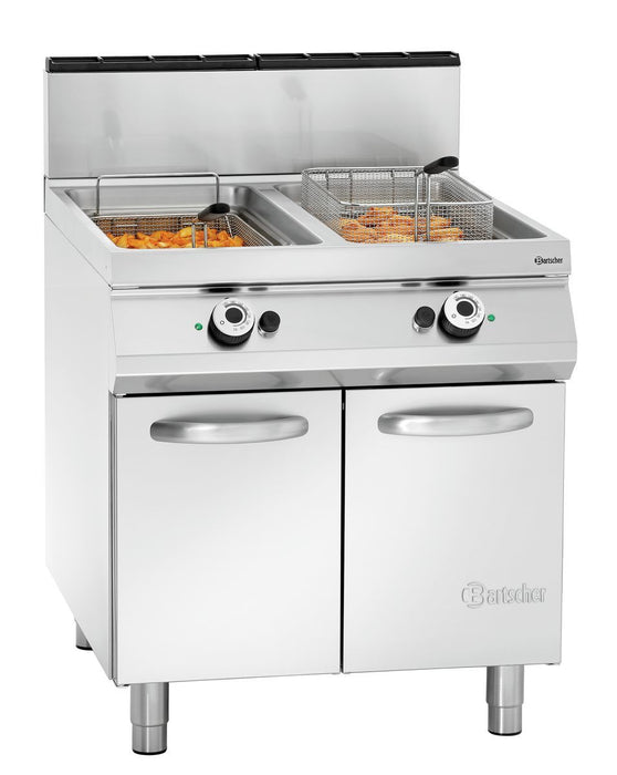 Gas friteuse met 2 binnenpannen