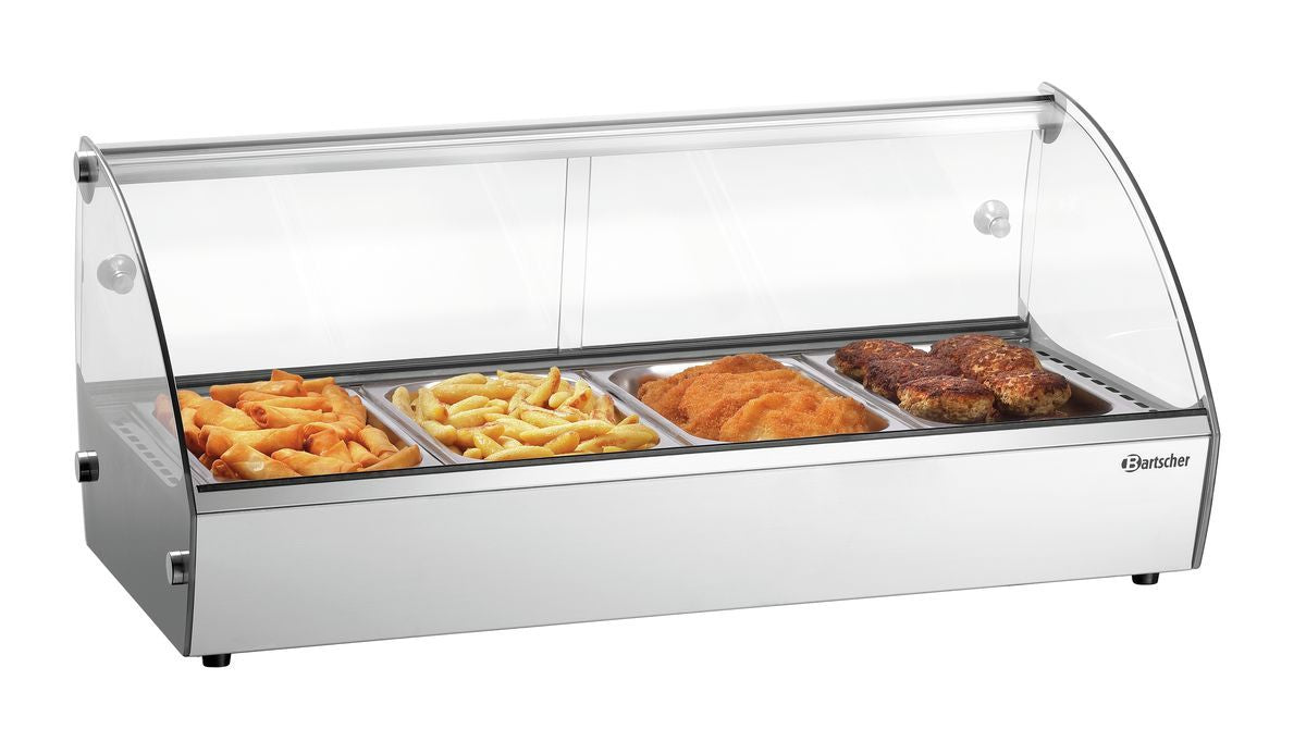 Hot surface-mounted display case R4 4 x 1/3 GN