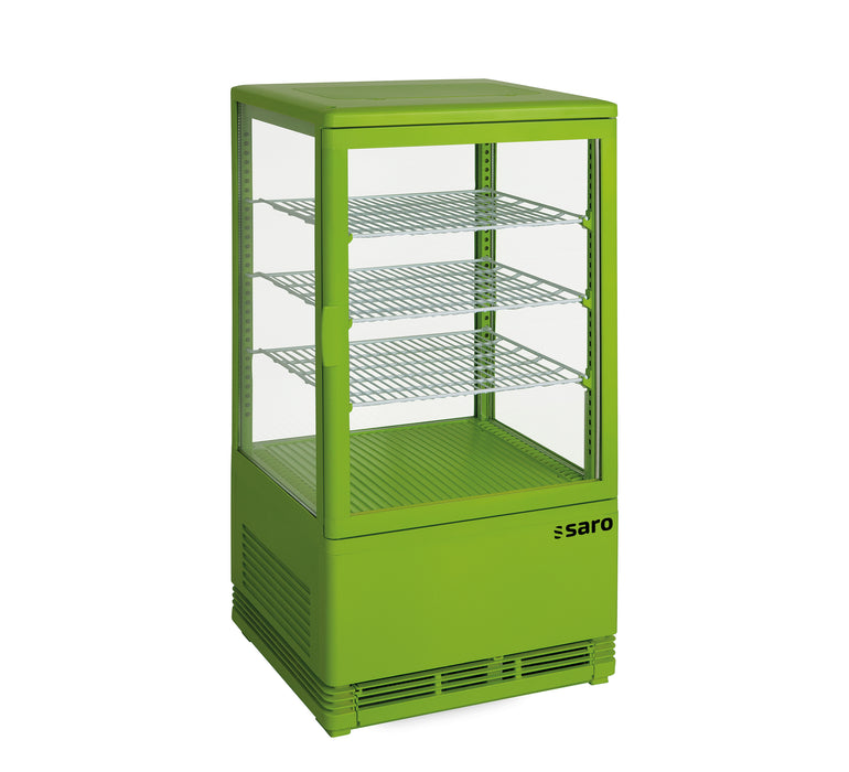 SARO Mini refrigerated display case 70 liters model SC 70 green