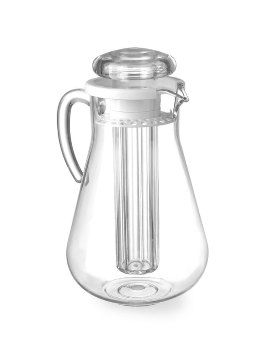 Juice jug with ice cube cooling