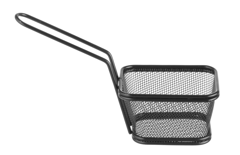 Frying baskets miniatures stackable black
