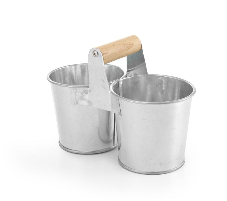 Dubbele emmer met handvat