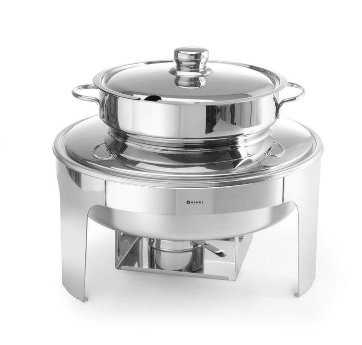 Soup chafing dish mirror finish