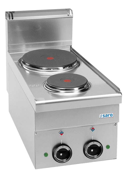 SARO electric stove, 2 hotplates, 600 Line table model E26