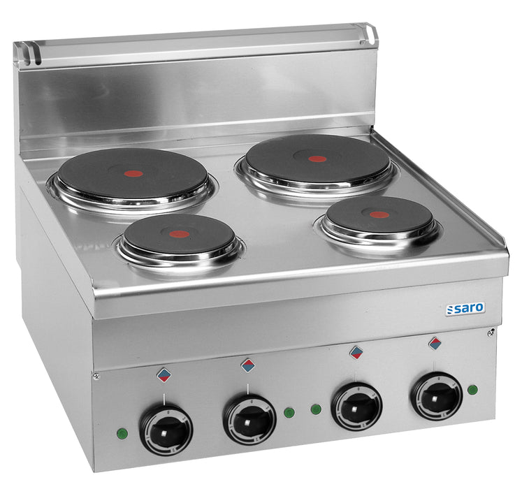 SARO electric stove, 4 hotplates, 600 Line table model E46