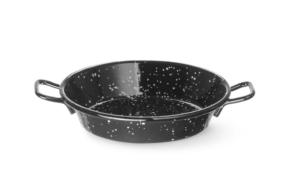 Enamelled paella pans