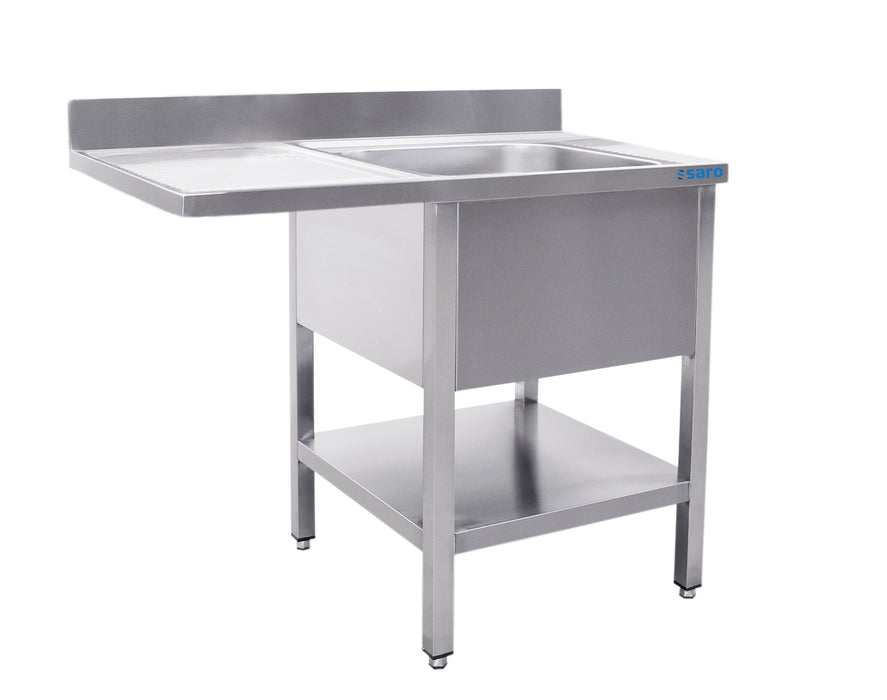 SARO Sink with 1 basin, right - 700 mm depth, 1200 mm