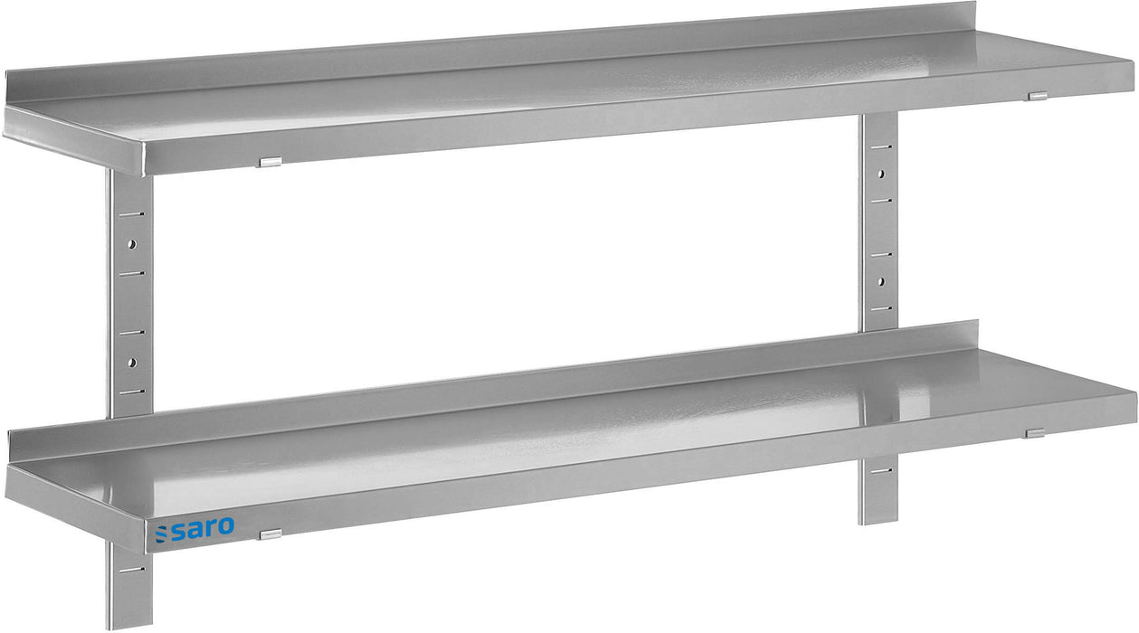 SARO wall shelf, 2 shelves, 1400mm