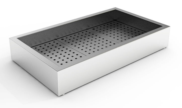 CRUSHED ICE CONTAINER 3/1 GN SURFACE-MOUNTED STAINLESS STEEL AISI 304