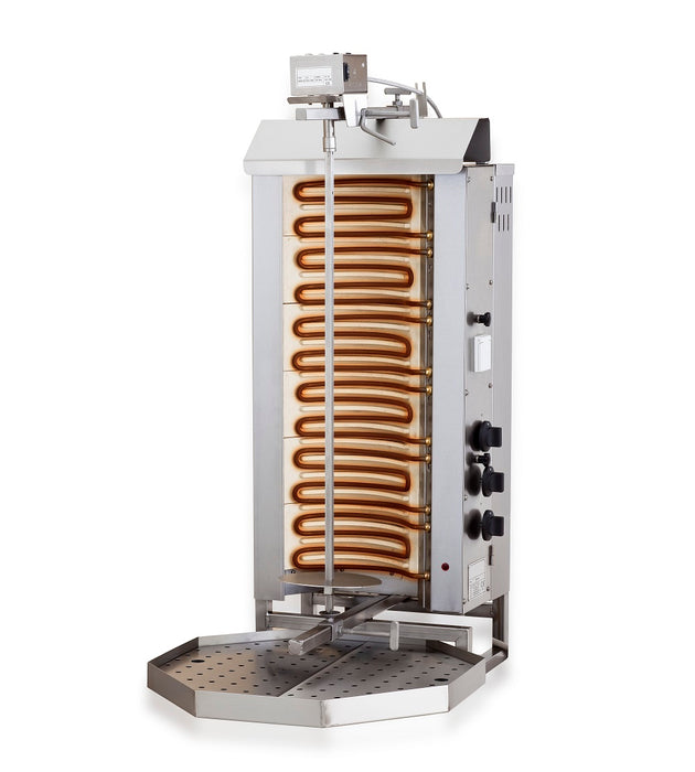 GYROS GRILL ELEKTRISCH MOTOR BOVEN 6 HITTEZONES