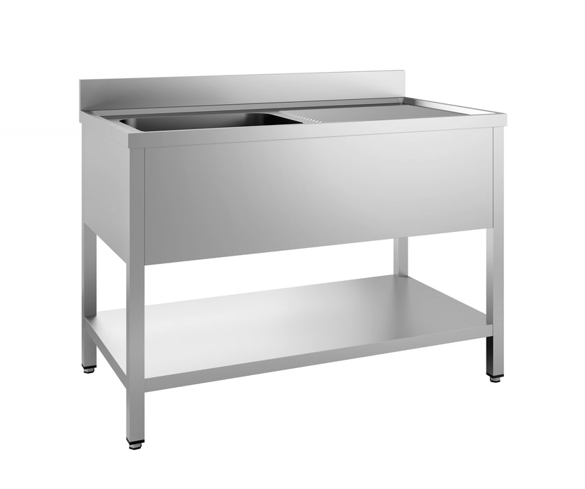 600 SINK TABLE BOTTOM SHELF REMOVABLE 2 LEFT 2000