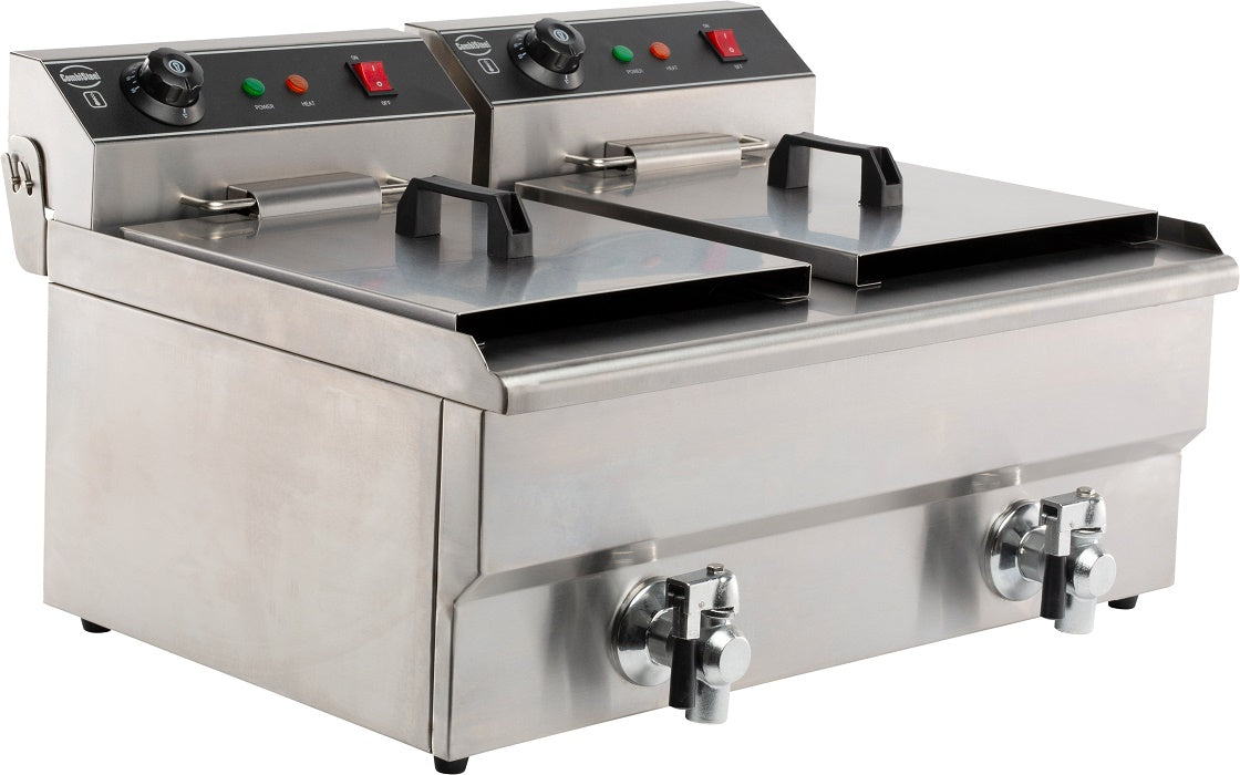 ELEKTRISCHE TAFELFRITEUSE 2X8 L