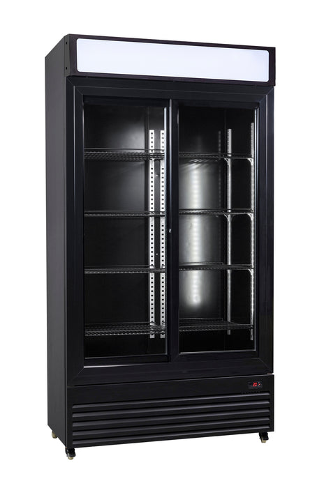 REFRIGERATOR SLIDING GLASS DOORS BEZ-780 SL BLACK