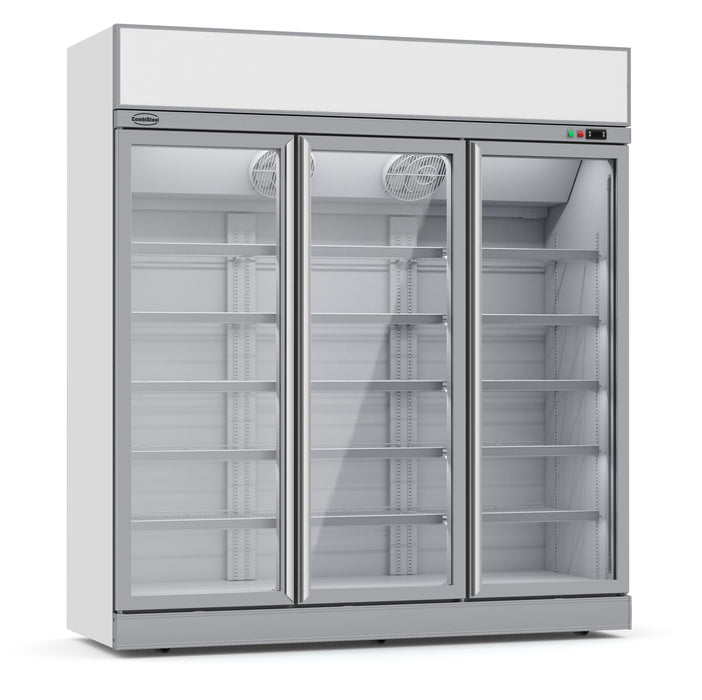 FRIDGE 3 GLASS DOORS INS-1530R
