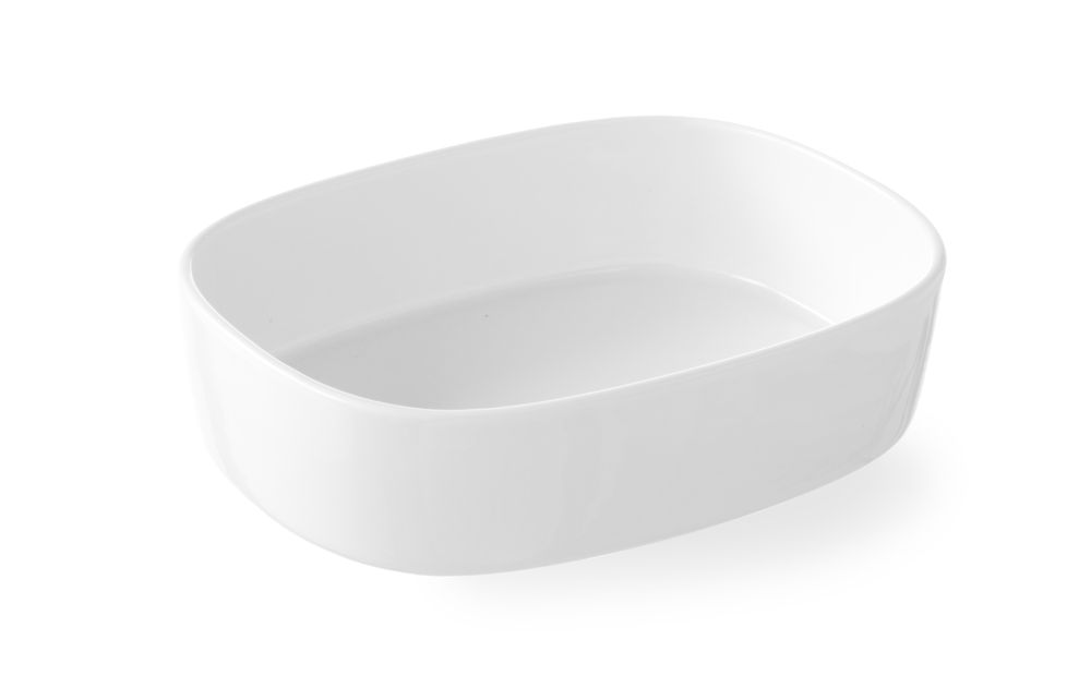 Oven dish flattened circle