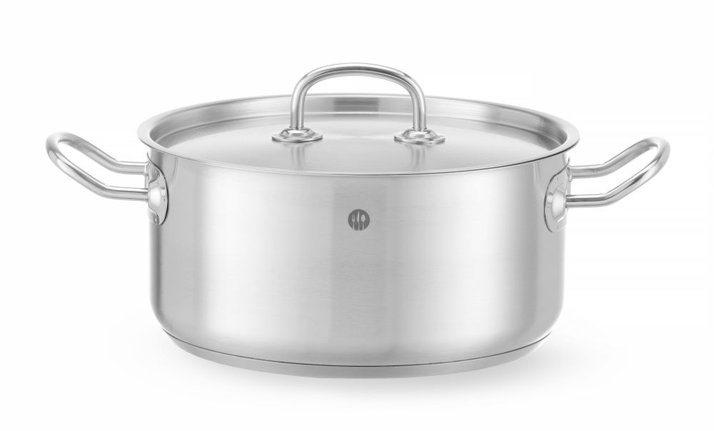 Low saucepan - with lid