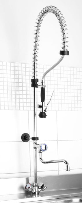 Faucet with pre-rinse shower