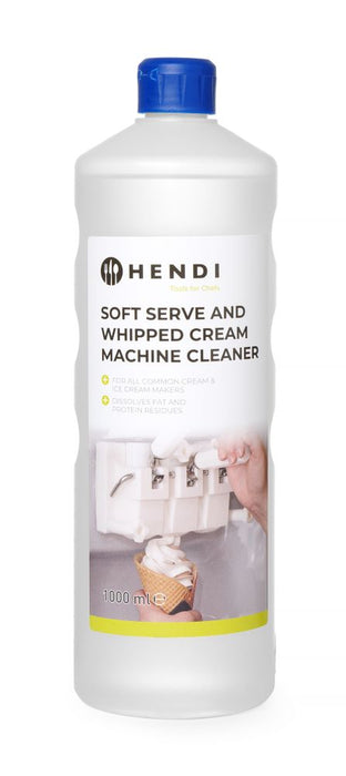 Soft ice cream and whipped cream machine cleaner