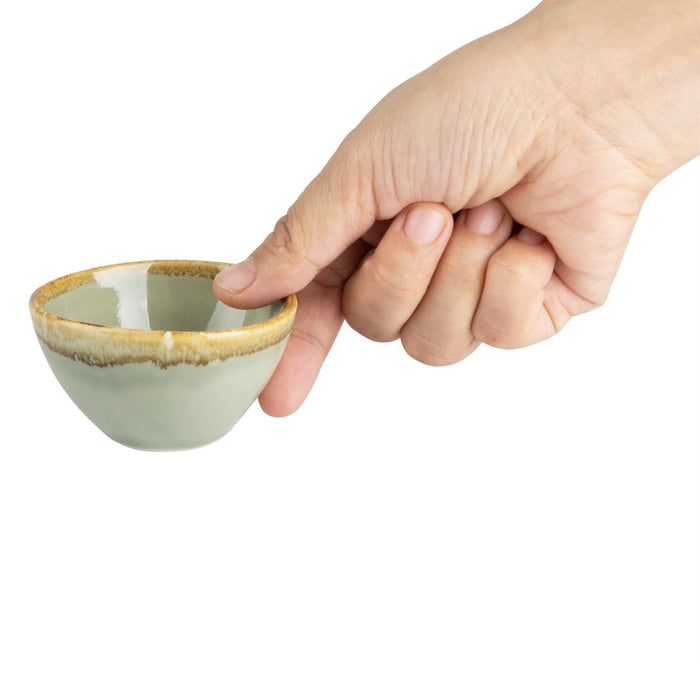 Olympia Kiln dipschaaltjes mosgroen 7cm (12 stuks)