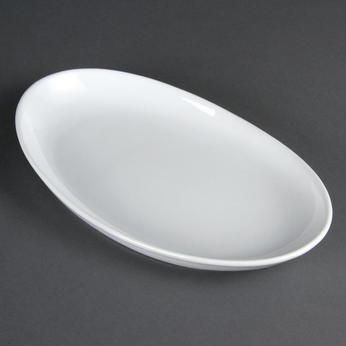 Olympia Whiteware diepe ovale borden 304 mm (pak van 4)