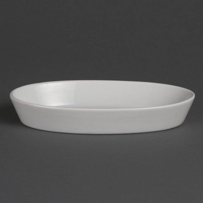 Olympia Whiteware ovale ovenschalen 19,5x11cm (6 stuks)