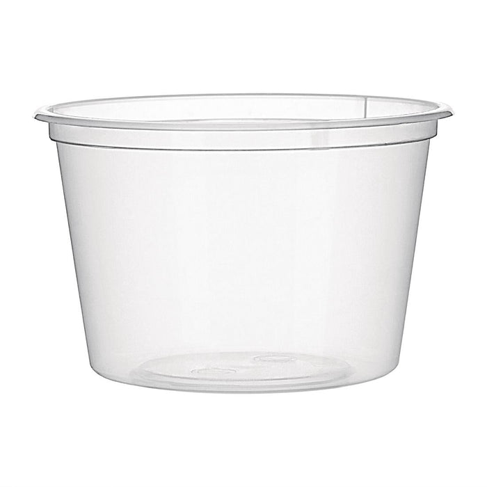 Fiesta recyclebare plastic magnetronbestendige delicatessenpotten 100 ml / 3,5 oz (100 stuks)