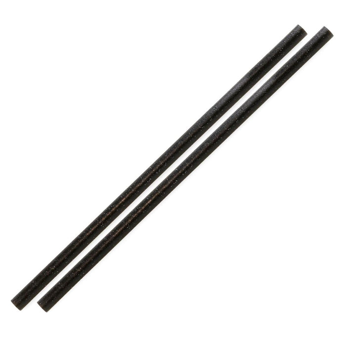 Sier Disposables Refork rechte rietjes zwart ø 6 mm / 20cm (doos 100)