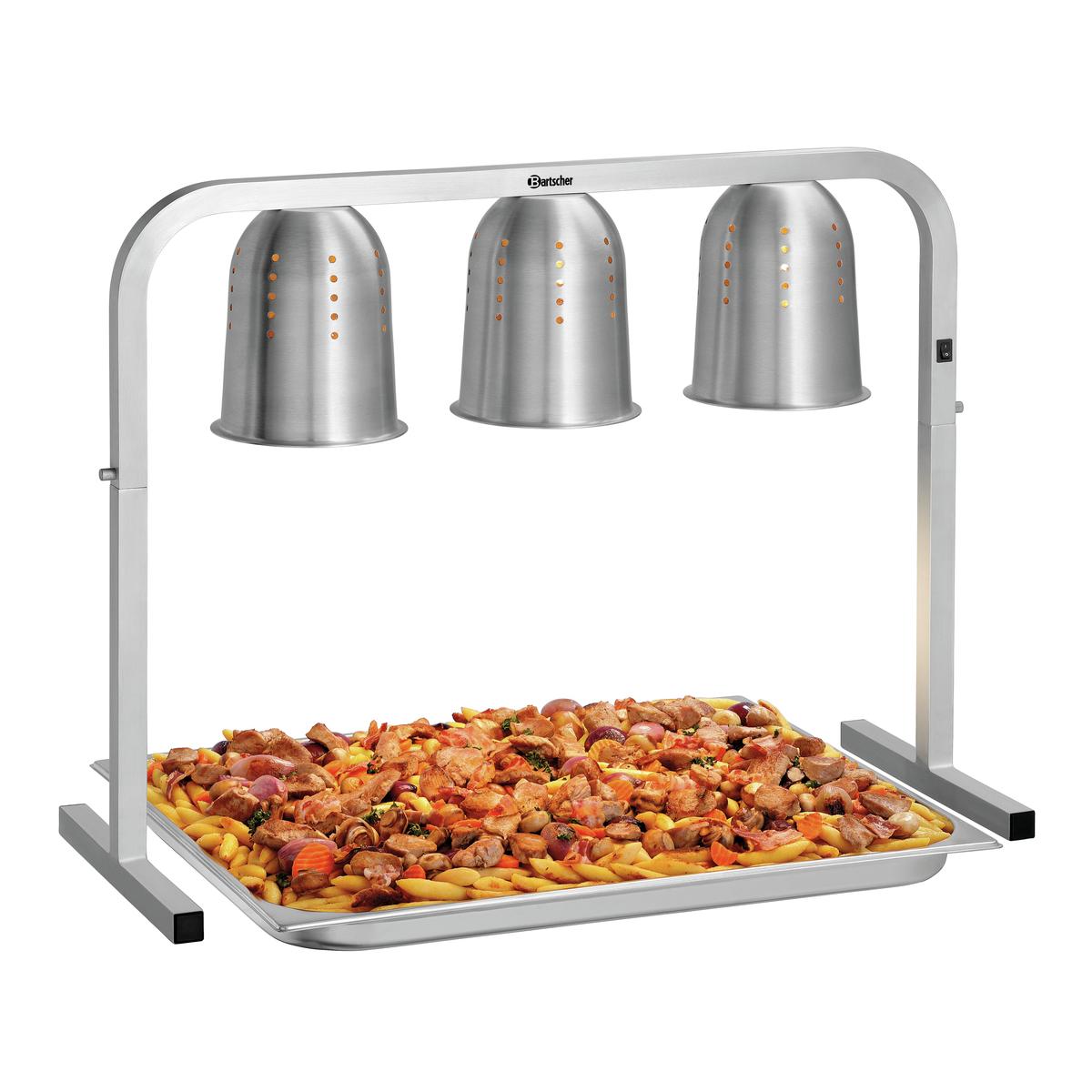 RVS GN-deksel zonder lepeluitsparing, geschikt voor gebruik op voedselwarmhoudapparatuur en gastronormbakken