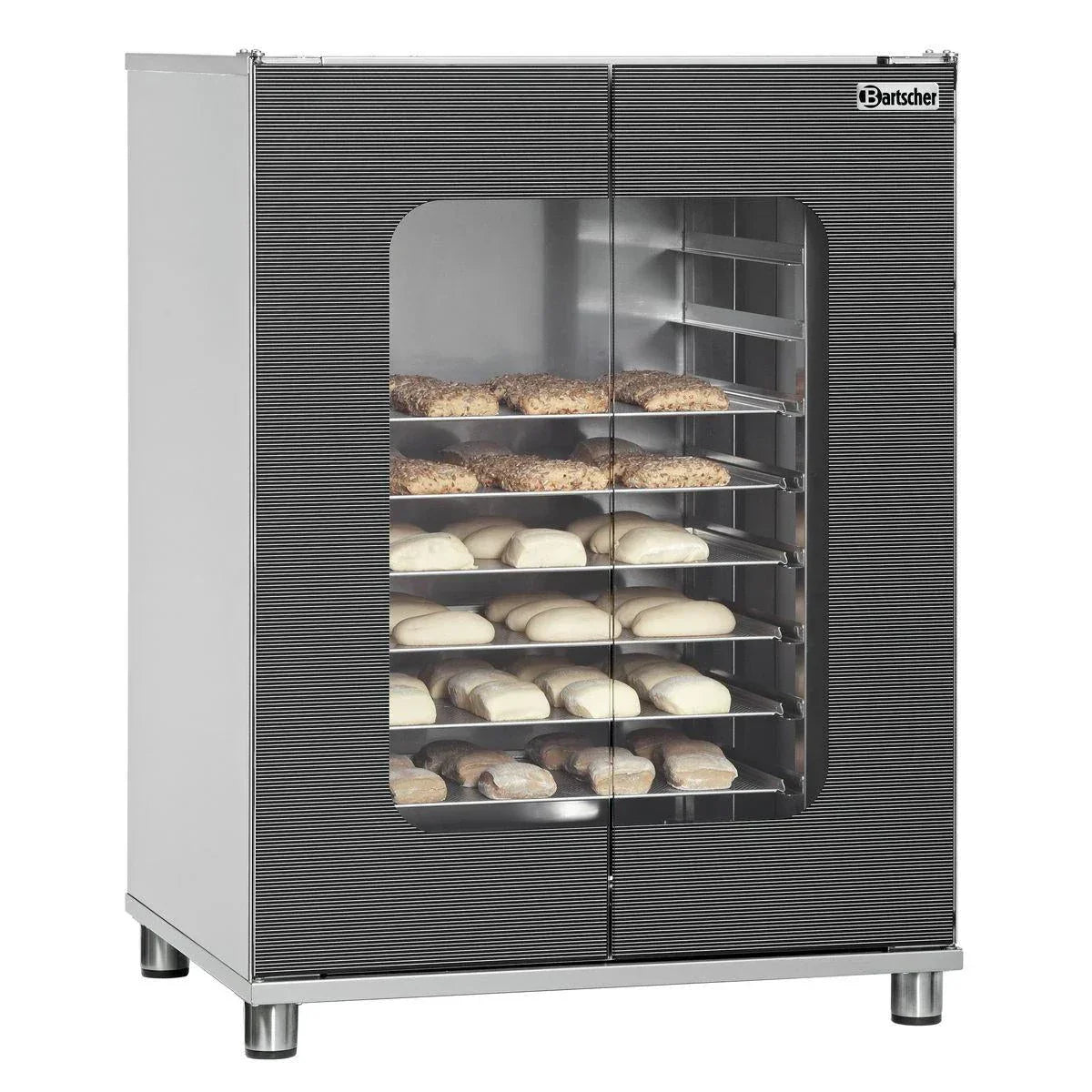 Professionele rijskast voor gecontroleerd rijzen van deeg in bakkerij of pizzeria.