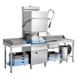 Professionele horeca vaatwassers: voorlader, doorschuif en pannenwasser voor grootkeuken en horeca