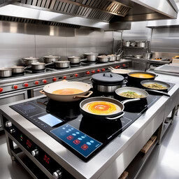 Professionele keukenapparatuur voor horeca en grootkeukens, geschikt voor dagelijks intensief gebruik.