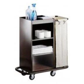 Professionele schoonmaakwagens met emmers en pers voor horeca en zorg