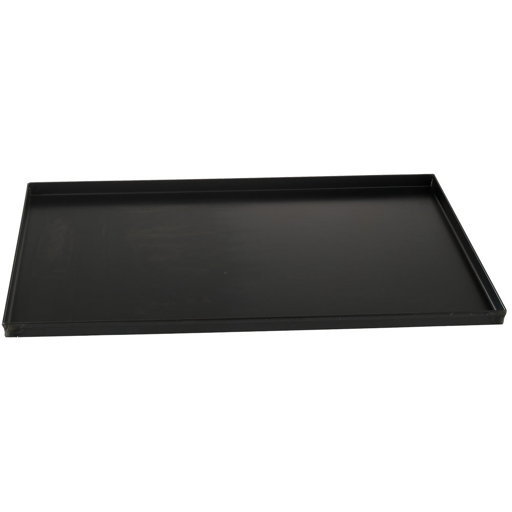 Bakplaat van zwart staal 60 x 40 cm, recht rand 2 cm, Diamond PLQ-60/20