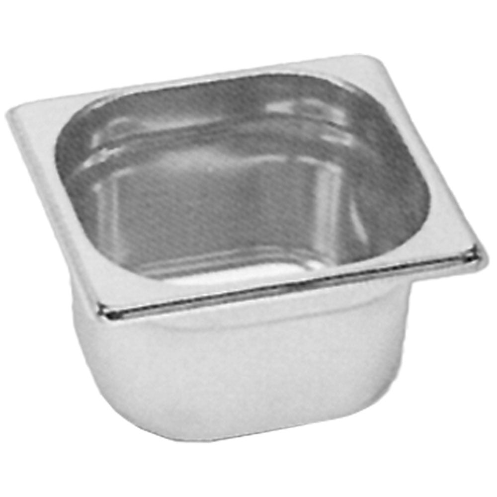 Rvs gastronormbak 1/6, hoogte 65 mm, 1 liter, Diamond 1/6-65