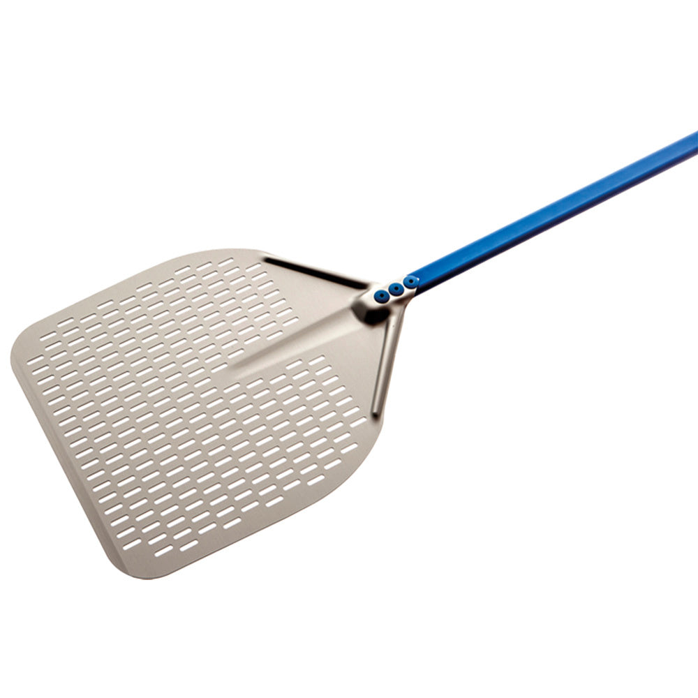 Rechthoekige pizzaschep van aluminium 36 x 36 cm, geperforeerd, Diamond A-37RF