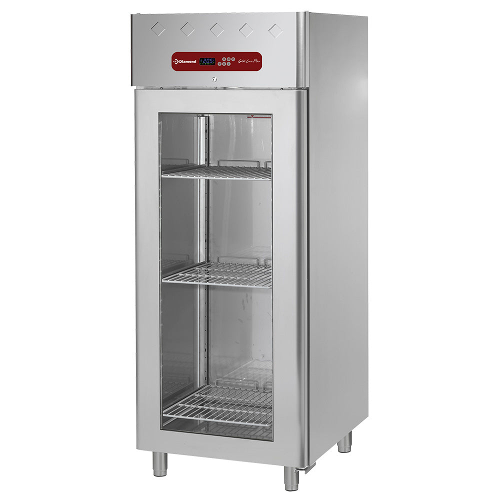 Geventileerde vrieskast 700 liter, 1 glazen deur GN 2/1, Diamond AD1B/HG-R2