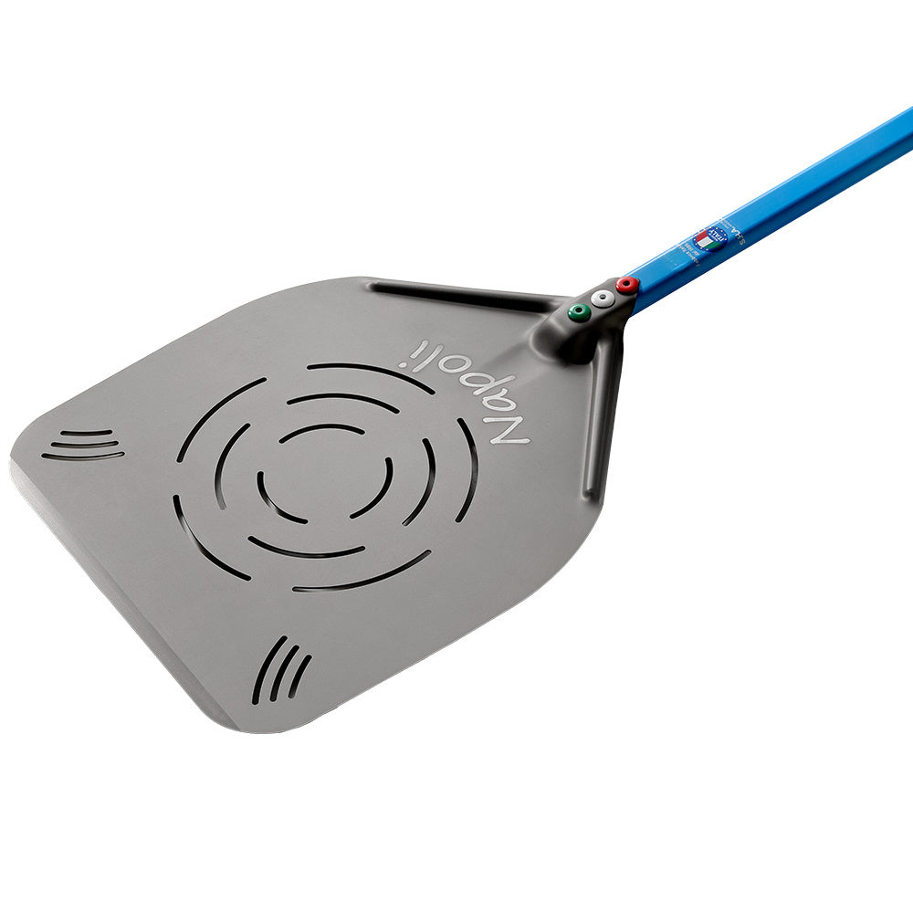 Napolitaanse pizzaschep van aluminium Ø 37 cm, geperforeerd, Diamond ANE-37RF