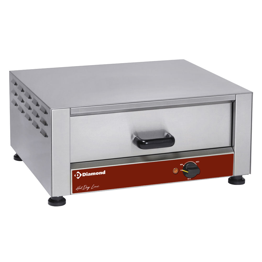 Broodjeswarmer met vochtigheids- en temperatuurregeling, Diamond BH23/R-N