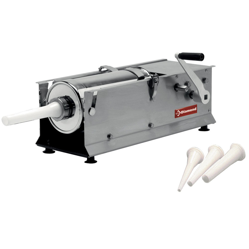 Handmatige horizontale worstenvuller 7 liter, Diamond BSX7