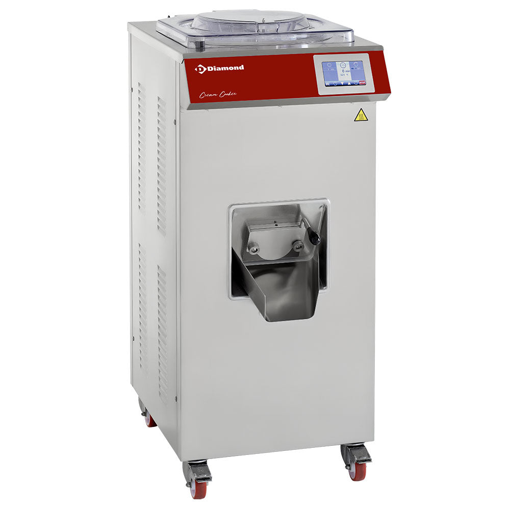Crème- en sauskoker (pastoturbine) 60 l/u, watergekoeld, touchscreen, Diamond CCU/60WT-230/3-