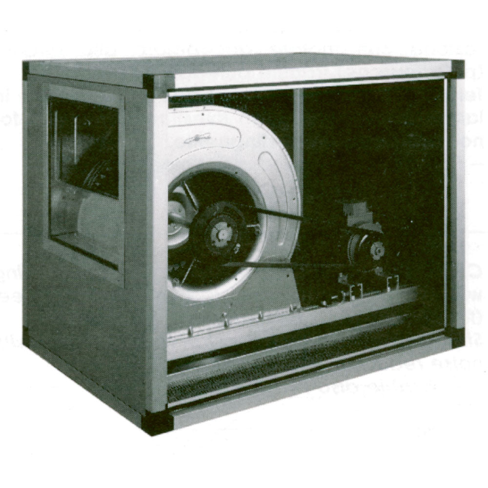 Centrifugaalventilator in geïsoleerde kast, riemaangedreven, 2 snelheden, driefasig, 3500 m³/h (uitvoering -230/3-), Diamond CT10/10752VS-230/3-