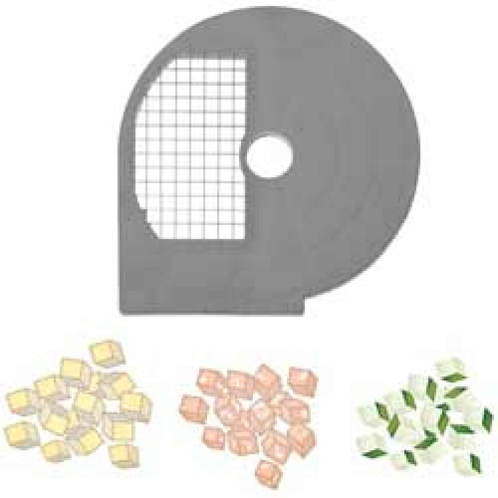 Rooster voor blokjes en groentemix 8 mm voor groentesnijders TVA-38, Diamond CV8/A