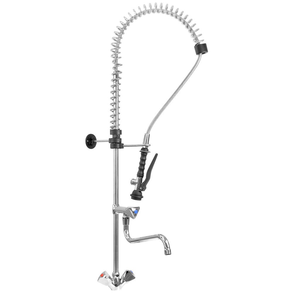 Mengkraan met handdouche, enkelgats uitlaat, wandmontage 135 mm, slang 1000 mm, Diamond CW8003-MT