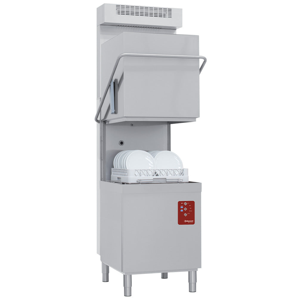 Vaatwasser met kap, mand 50 x 50 cm, met Break Tank en stoomcondensor, Diamond D26/6B-RC