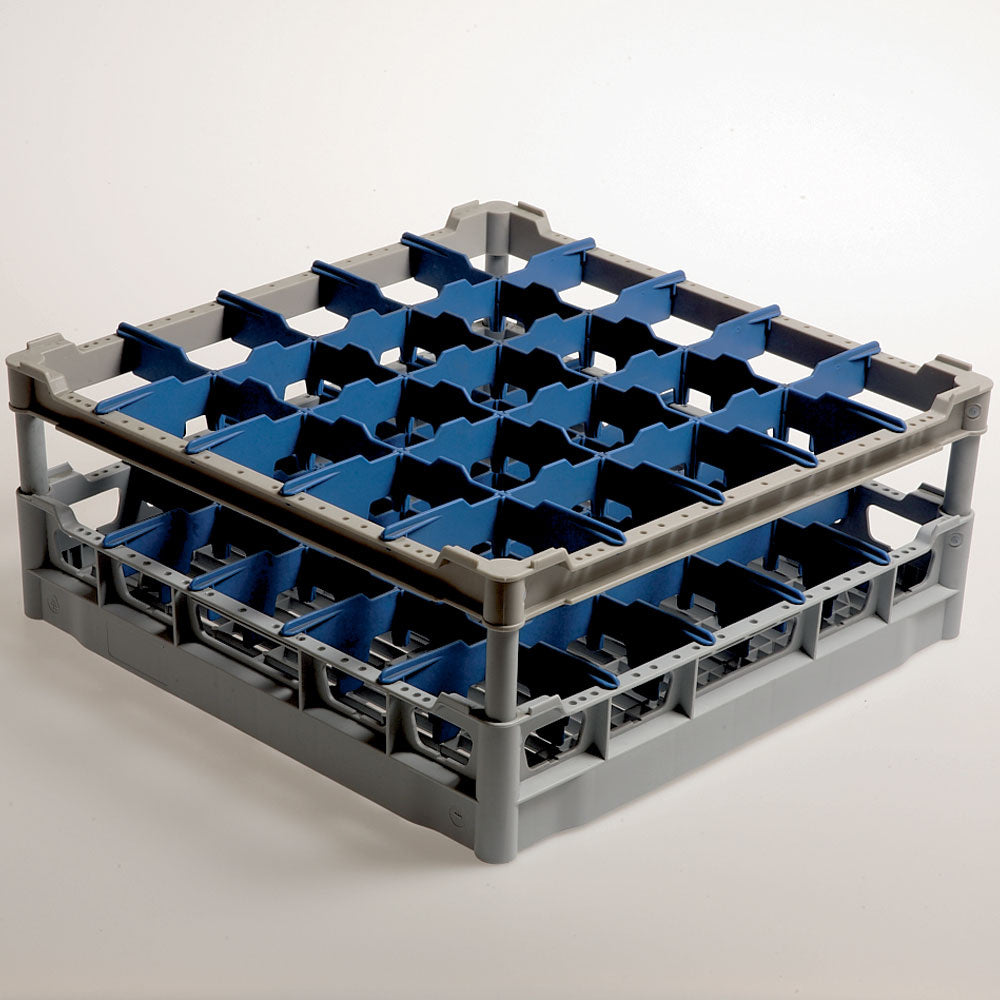Glazenkorf 500x500 mm voor 25 glazen Ø 90 mm, glashoogte 165 mm, polypropyleen, Diamond DB225